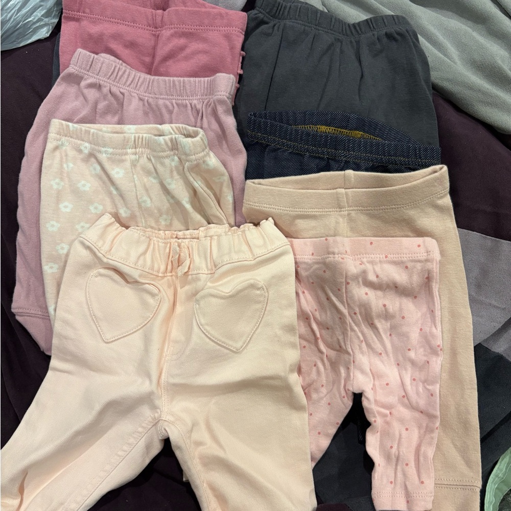 Assorted Kids Bottoms - Pink and Gray